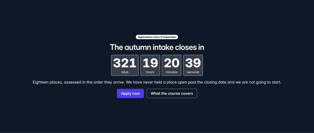 Countdown pattern