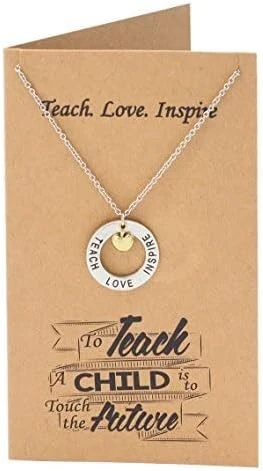 Quan Jewelry apple necklace and original message card