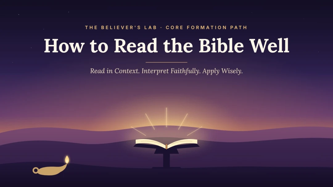 How to Read the Bible Well course cover