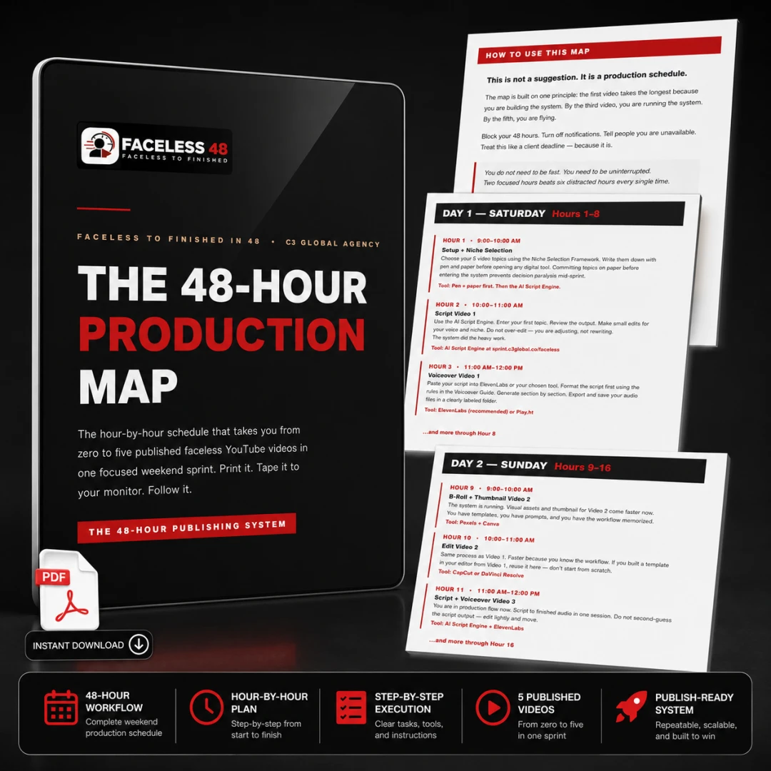 48-Hour Production Map mockup